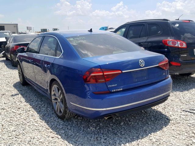 1VWDT7A34HC005655 - 2017 VOLKSWAGEN PASSAT R-L 蓝色 照片 3