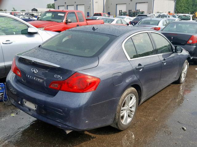 JN1CV6AR5CM973941 - 2012 INFINITI G37 BLUE photo 4