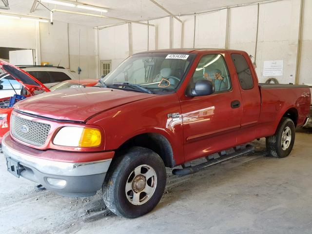 2FTRX18W24CA45425 - 2004 FORD F-150 HERI MAROON photo 2