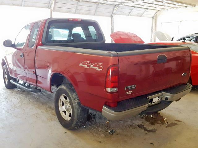 2FTRX18W24CA45425 - 2004 FORD F-150 HERI MAROON photo 3