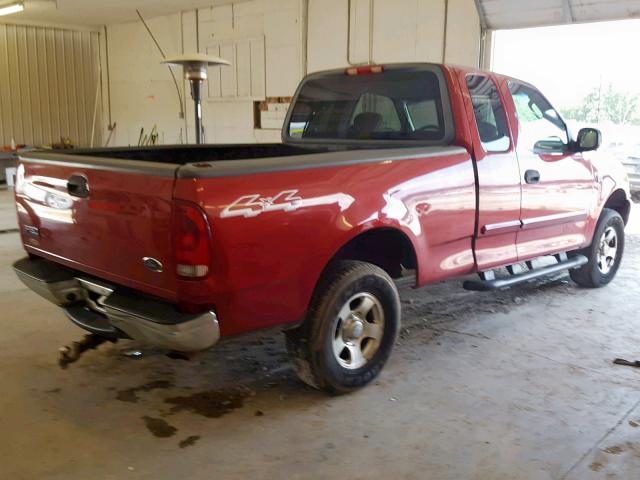 2FTRX18W24CA45425 - 2004 FORD F-150 HERI MAROON photo 4