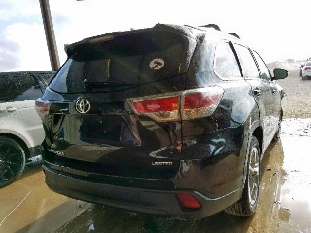 5TDYKRFH9FS068530 - 2015 TOYOTA HIGHLANDER BLACK photo 4