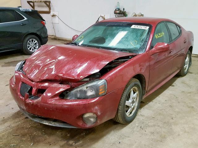 2G2WP522941274796 - 2004 PONTIAC GRAND PRIX MAROON photo 2