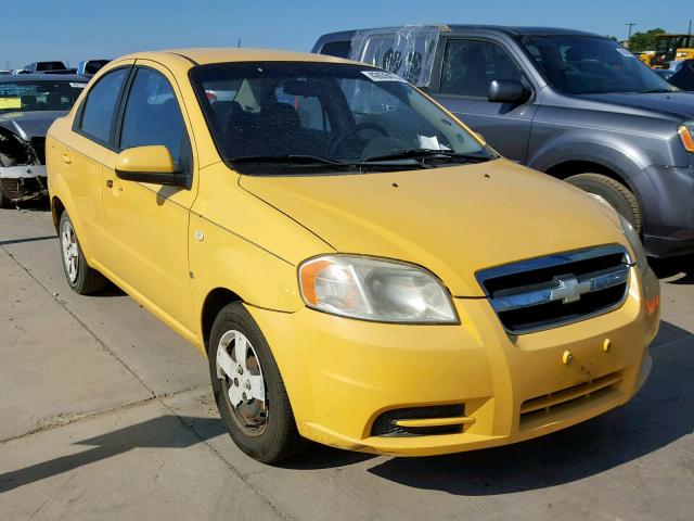 KL1TD56647B048651 - 2007 CHEVROLET AVEO BASE Sarı foto 1