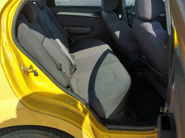 KL1TD56647B048651 - 2007 CHEVROLET AVEO BASE Sarı foto 6