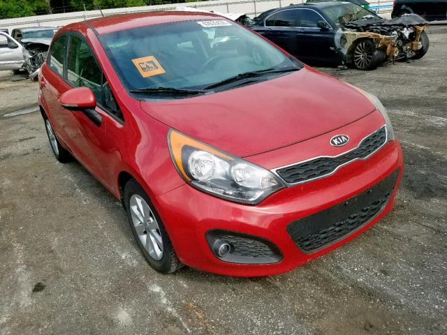 KNADN5A3XD6104830 - 2013 KIA RIO EX RED photo 1