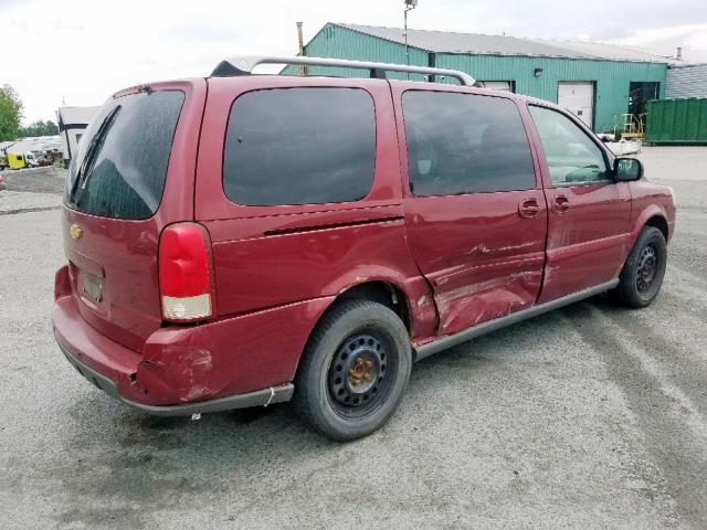 1GNDV33L25D188568 - 2005 CHEVROLET UPLANDER L RED photo 4