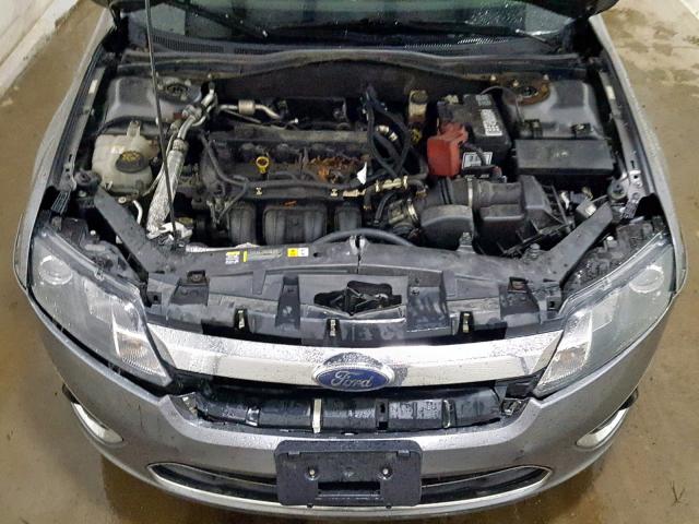 3FAHP0JA3AR286147 - 2010 FORD FUSION SEL GRAY photo 7