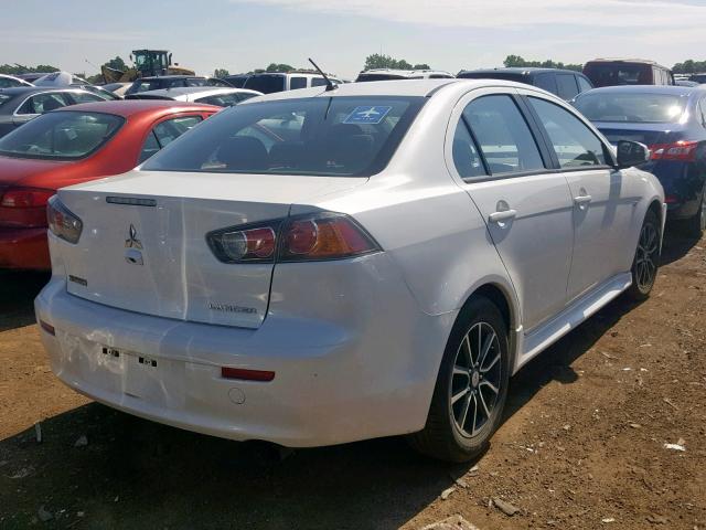 JA32U2FU8HU008515 - 2017 MITSUBISHI LANCER ES WHITE photo 4