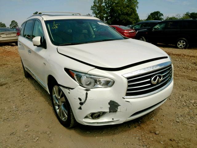 5N1CL0MM2EC529923 - 2014 INFINITI QX60 HYBRI WHITE photo 1