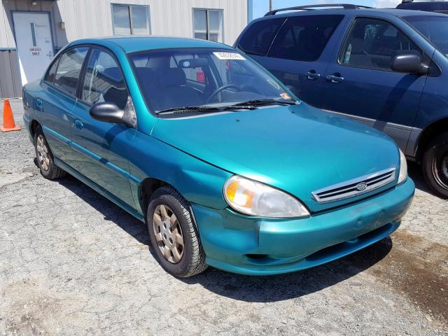 KNADC123516046005 - 2001 KIA RIO GREEN photo 1