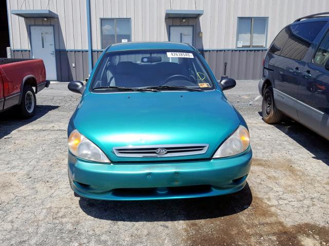 KNADC123516046005 - 2001 KIA RIO GREEN photo 9