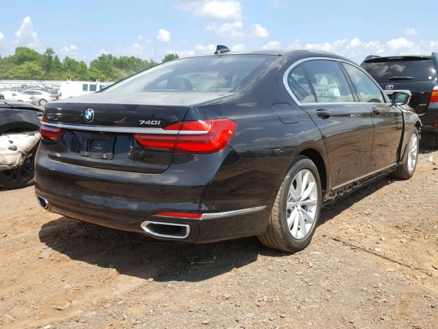 WBA7E4C54HGU99772 - 2017 BMW 740 XI BLACK photo 4