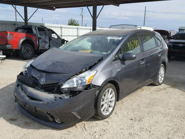 JTDZN3EU7C3122704 - 2012 TOYOTA PRIUS V GRAY photo 2