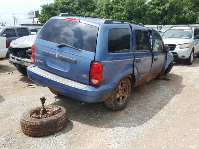 1D8HB48NX8F141012 - 2008 DODGE DURANGO SL BLUE photo 4