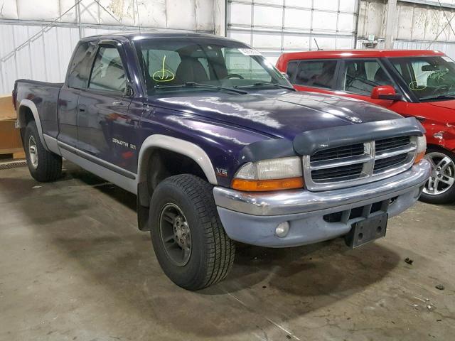 1B7GG22X5WS597613 - 1998 DODGE DAKOTA BLUE photo 1