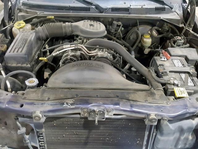 1B7GG22X5WS597613 - 1998 DODGE DAKOTA BLUE photo 7