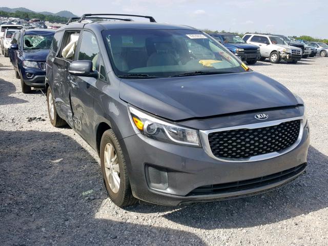 KNDMB5C18G6127387 - 2016 KIA SEDONA LX BLUE photo 1