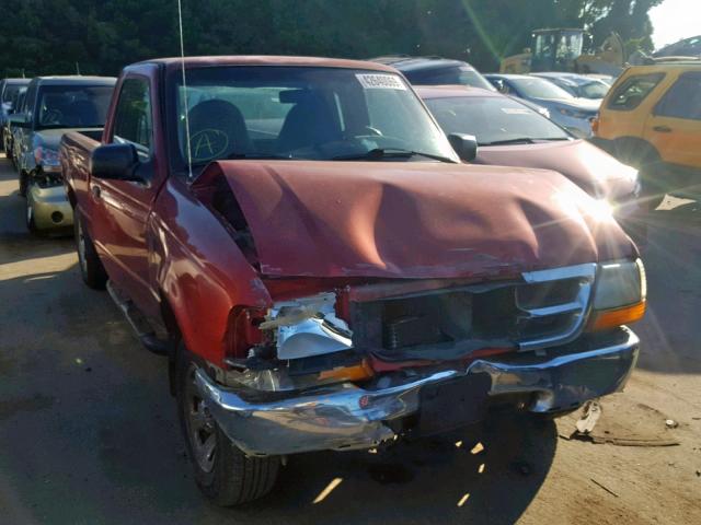 1FTYR14V3YPA27488 - 2000 FORD RANGER SUP RED photo 1