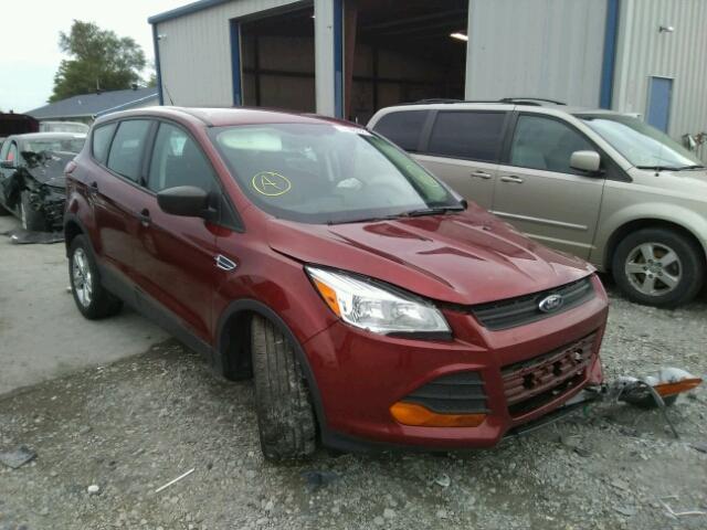 1FMCU0F71EUE06256 - 2014 FORD ESCAPE S MAROON photo 1