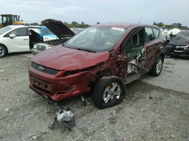 1FMCU0F71EUE06256 - 2014 FORD ESCAPE S MAROON photo 2