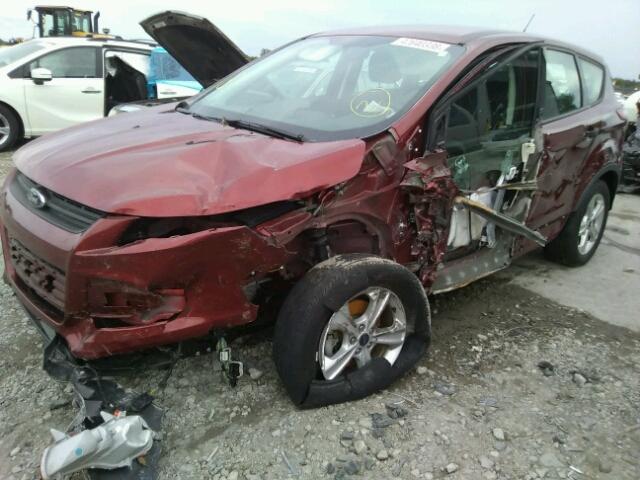 1FMCU0F71EUE06256 - 2014 FORD ESCAPE S MAROON photo 9