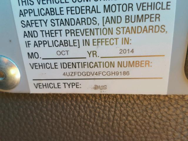 4UZFDGDV4FCGH9186 - 2017 CAIO MODELS3645 თეთრი ფოტო 10