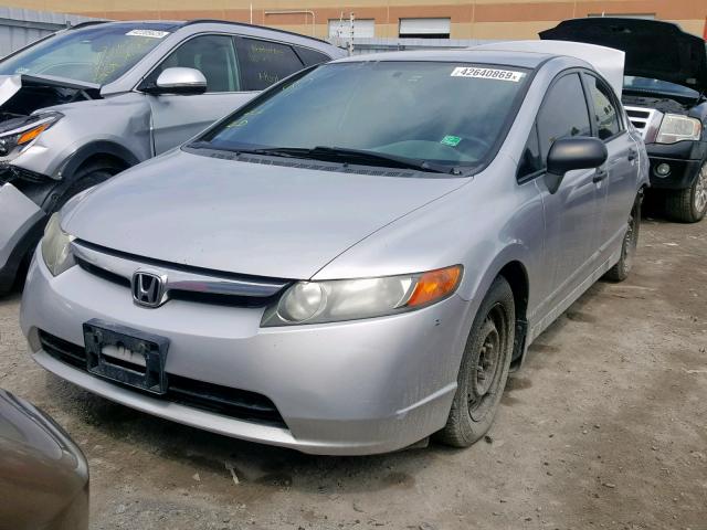 2HGFA16326H028788 - 2006 HONDA CIVIC DX V SILVER photo 2