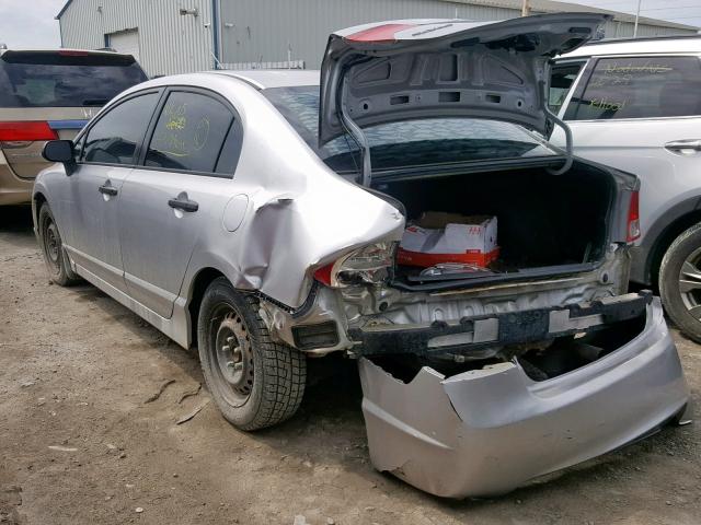 2HGFA16326H028788 - 2006 HONDA CIVIC DX V SILVER photo 3