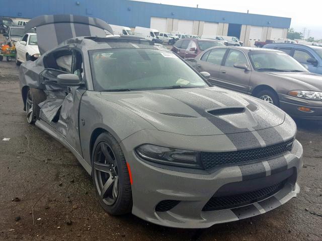 2C3CDXL94JH335137 - 2018 DODGE CHARGER SR GRAY photo 1