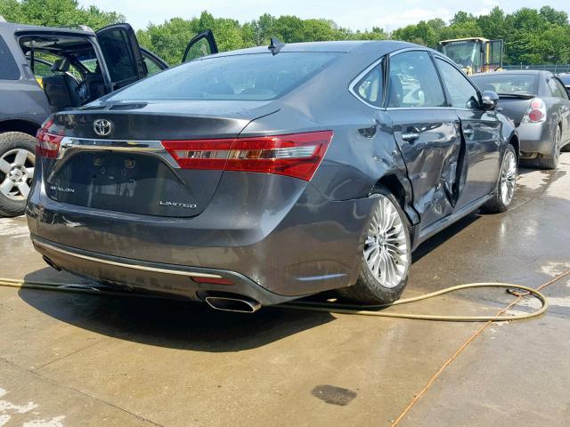 4T1BK1EB4GU242646 - 2016 TOYOTA AVALON XLE GRAY photo 4