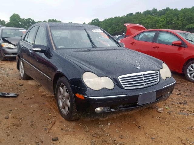 WDBRF61J84A552666 - 2004 MERCEDES-BENZ C 240 BLACK photo 1