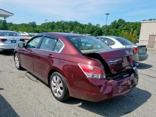 1HGCP26868A094863 - 2008 HONDA ACCORD EXL RED photo 3