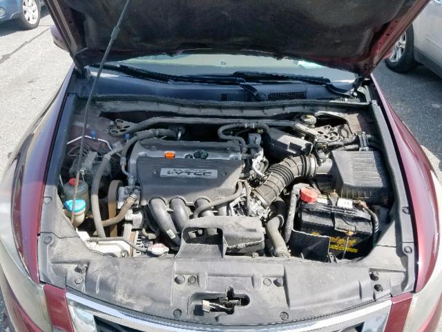 1HGCP26868A094863 - 2008 HONDA ACCORD EXL RED photo 7