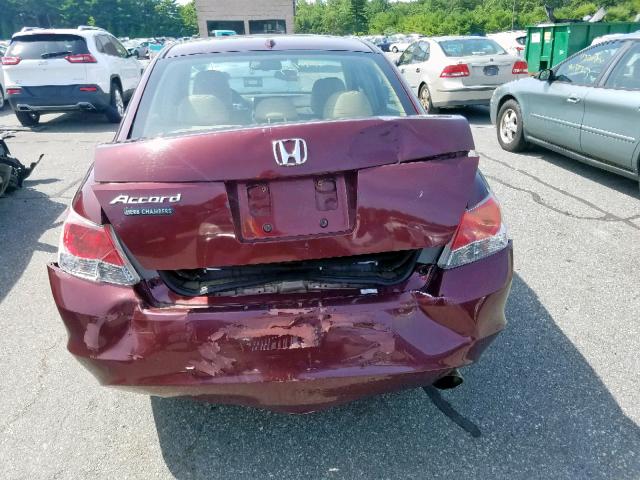 1HGCP26868A094863 - 2008 HONDA ACCORD EXL RED photo 9