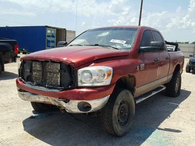 3D7KS28A68G163518 - 2008 DODGE RAM 2500 S მუქწითელი ფოტო 2