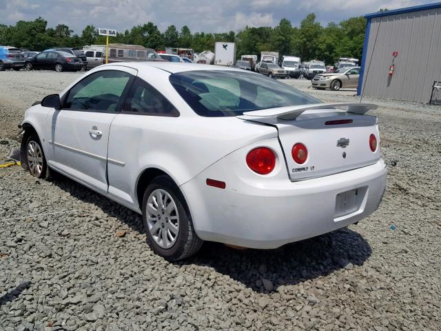 1G1AT18H597148797 - 2009 CHEVROLET COBALT LT WHITE photo 3