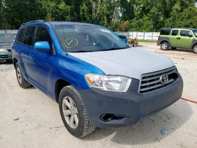 JTEDS41A282020417 - 2008 TOYOTA HIGHLANDER BLUE photo 1