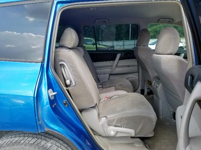 JTEDS41A282020417 - 2008 TOYOTA HIGHLANDER BLUE photo 6