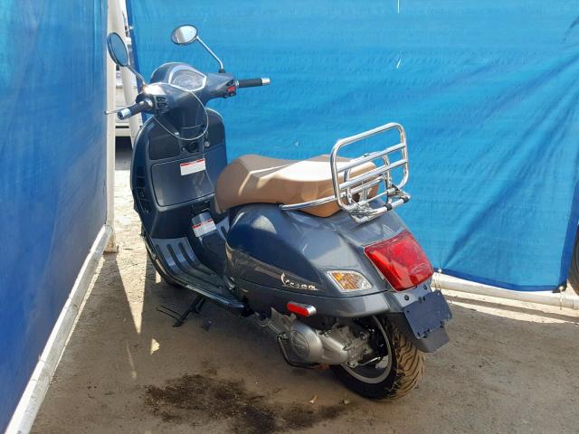 ZAPMA39L6J5100071 - 2018 VESPA GTS BLUE photo 3