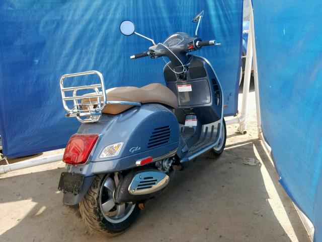 ZAPMA39L6J5100071 - 2018 VESPA GTS BLUE photo 4