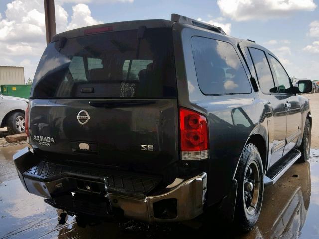 5N1AA08A15N740287 - 2005 NISSAN ARMADA SE CHARCOAL photo 4