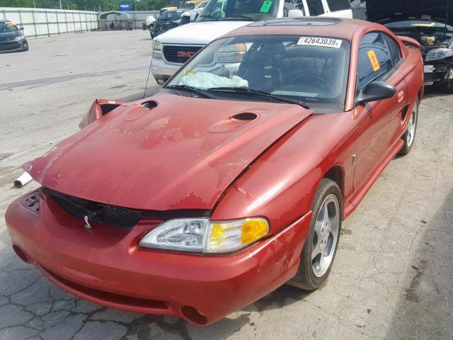 1FALP47V0TF111799 - 1996 FORD MUSTANG CO RED photo 2