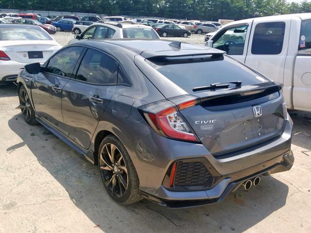 SHHFK7H92JU414415 - 2018 HONDA CIVIC SPOR SILVER photo 3