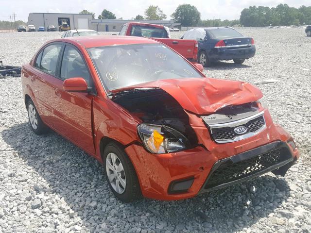 KNADH4A32A6687892 - 2010 KIA RIO LX ORANGE photo 1