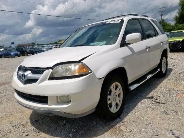 2HNYD18906H539720 - 2006 ACURA MDX TOURIN WHITE photo 2