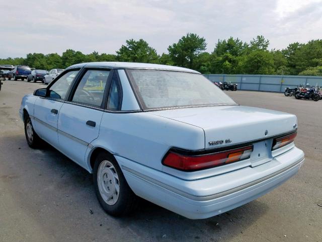 2FAPP36X5NB119075 - 1992 FORD TEMPO GL WHITE photo 3