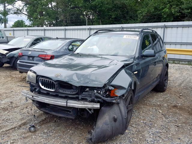 WBXPA93486WD32522 - 2006 BMW X3 3.0I BLUE photo 2