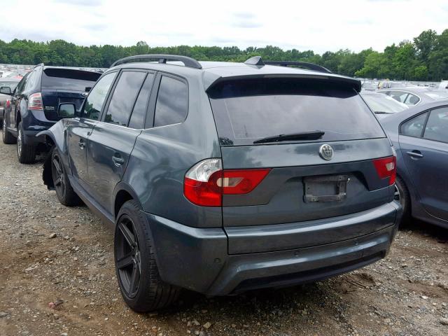 WBXPA93486WD32522 - 2006 BMW X3 3.0I BLUE photo 3