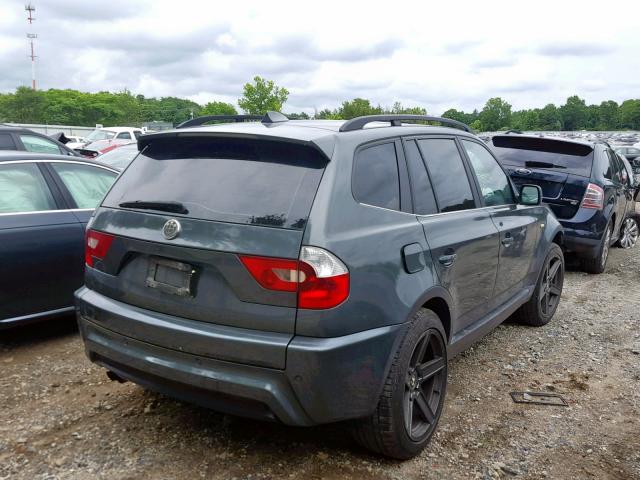 WBXPA93486WD32522 - 2006 BMW X3 3.0I BLUE photo 4